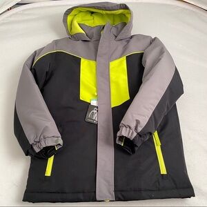 Roebuck and Co 3n1 Black Onyx gray green winter coat